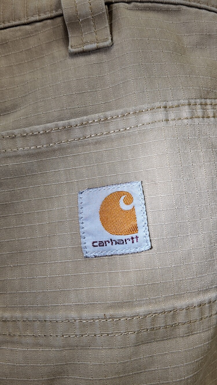 Carhartt Men’s Relaxed Fit Ripstop Cargo Work Pants - Tan (36x34) - Picture 2 of 3